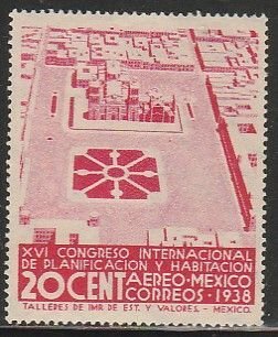 MEXICO C85, 20¢ PLANIFICATION CONGRESS, SINGLE UNUSED, H OG. F-VF