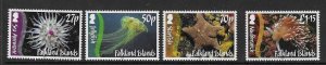 FALKLAND ISLANDS SG1207/10 2011 MARINE LIFE SET MNH