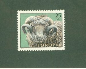 FAROE ISLANDS 42 MNH CV $6.00 BIN $3.75