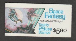 U.S. Scott Scott #2745a BK207 Space Fantasy Stamps - Mint NH Booklet