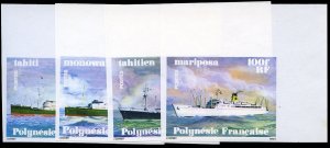 French Colonies, French Polynesia #307-310 (Maury 127-130) Cat€55, 1978 Shi...