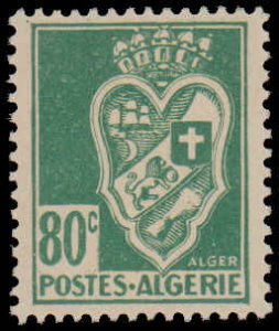 Algeria #152, Incomplete Set, Key Value, 1943, Hinged