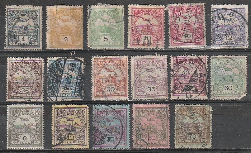 Hungary Used lot Turel & Crown