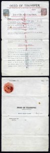 Cape of Good Hope 1900 Deed with One Pound and a 2/- revenue stamps