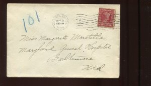 369 LINCOLN BLUISH PAPER USED STAMP ON MARCH 31 1909 COVER LV2316