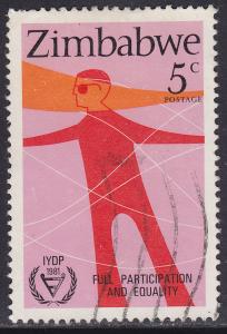 Zimbabwe 438 USED 1981 UN INTL Year of the Disabled