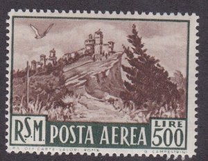 San Marino # C78, View of San Marino, Hinged, 1/2 Cat.