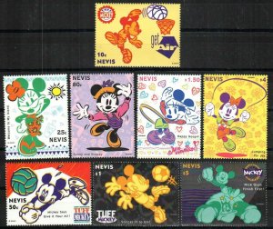 Nevis Stamp 829-836  - Tuff Mickey by Disney