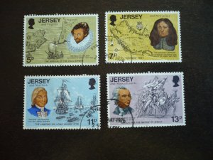 Stamps - Jersey - Scott# 160-163 - CTO Set of 4 Stamps