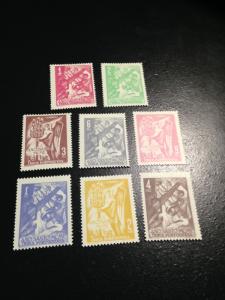 Portugese India sc 496-503 MHR comp set