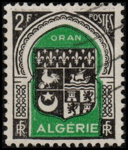 Algeria 215 - Used - 2fr Arms of Oran (1947) +