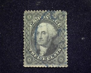 HS&C: Scott #36b Nice face free town cancel. F/VF Used US Stamp