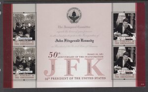 St Vincent 3780 John F Kennedy Souvenir Sheet MNH VF