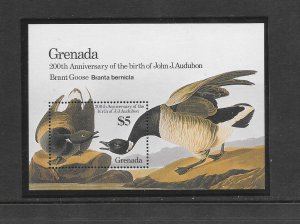 BIRDS - GRENADA #1356 AUDUBON-BRANT GOOSE MNH