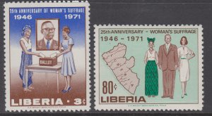 Liberia 555-556 MNH VF