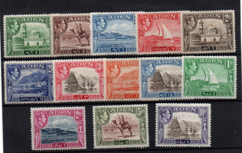 Aden 1939 KGV mint LHM set SG16-27 WS22183