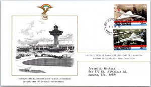 HISTORY OF AVIATION TOPICAL FDC COVER SERIES 1978 - NEW HERBRIDES CONDOMINIUM B