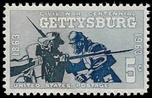 U.S. #1180 MNH; 5c Gettysburg (1963) (5)