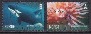 Norway (2005) Sc 1440-1 used set. Marine life