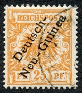 German New Guinea 1897 SG5 25pf orange VFU cat 70 pounds