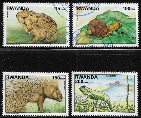 Rwanda #1385-8 Used Set - Wildlife