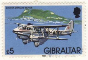 Gibraltar #430 used £5 plane