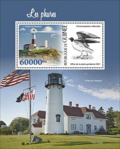Guinea - 2021 Lighthouses and Birds - Stamp Souvenir Sheet - GU210352b