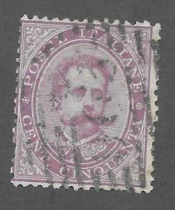 Italy Scott 50 Used 50c King Humbert I 2018 CV $22.00