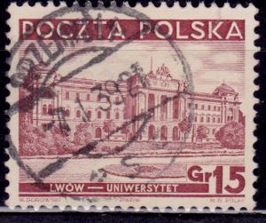 Poland, 1937, Lwow University, 15g, sc#310, used