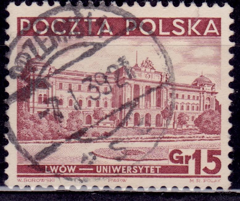 Poland, 1937, Lwow University, 15g, sc#310, used