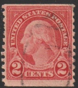 SC# 599 - (2c) - George Wash., type I, used single