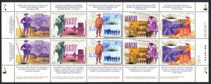 Canada Sc# 1606i MNH Pane/10 (inscribed) 1996 45c Yukon Gold Rush