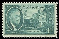 930 Roosevelt F-VF MNH single