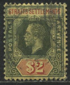 Straits Settlements KGV 1915 $2 used