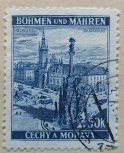 A6P35F105 Germany Bohemia and Moravia 1939-42 2.50k Used-