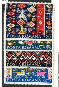 Romania; Scott 2583, 2585-2587; 1975; Precanceled; NH