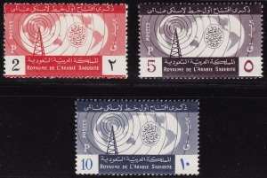 1960 SAUDI ARABIA/SAUDI ARABIA, SG 387/389 set of 3 MNH/**