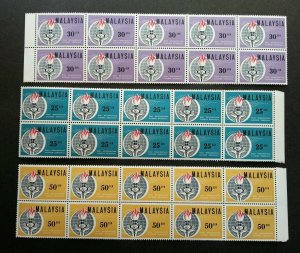 Malaysia Eleanor Roosevelt Commemoration 1964 Globe (stamp blk 10) MNH *Rare