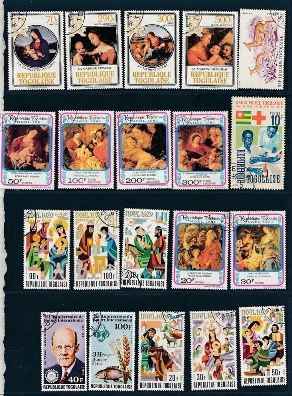 D395567 Togo Nice selection of VFU Used stamps