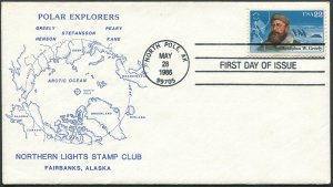 United States 1986 Polar Explorers Adolphus W Greely FDC (520)