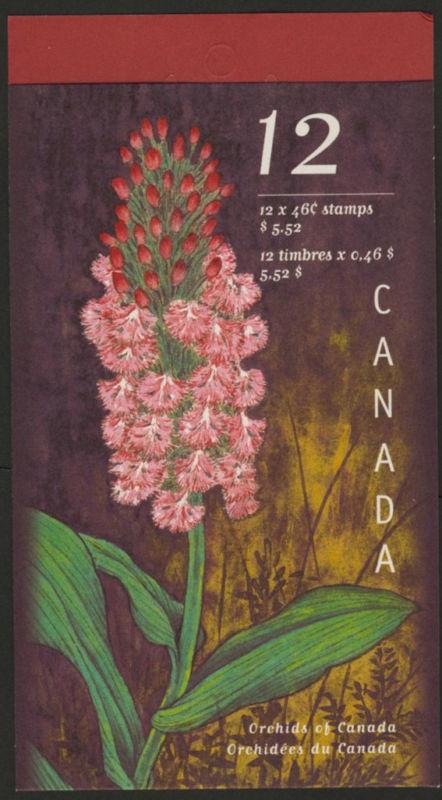 Canada 1790a Booklet BK219a MNH Flowers, Orchids