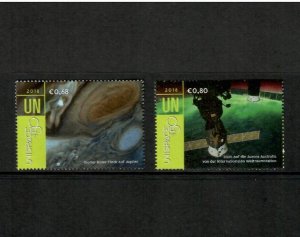 United Nations Vienna 2018 - Space - Set of 2 Stamps - Scott #623-4 - MNH
