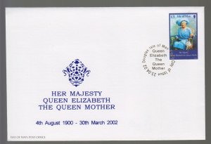 Isle of Man -  2002  Queen Mother 1900-2002  on  FDC