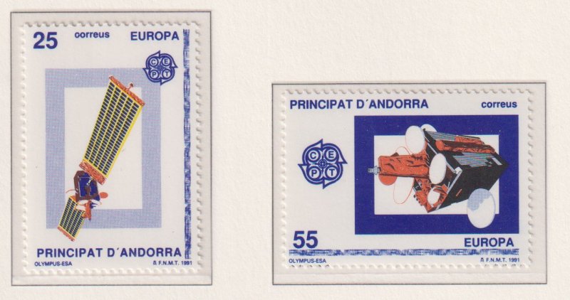 Andorra Spanish   #212-213  MNH   1991   Europa