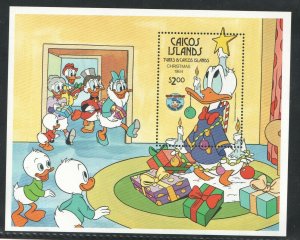 1984   TURKS & CAICOS - SG: MS 833 - DISNEY - CHRISTMAS - DONALD DUCK - UMM