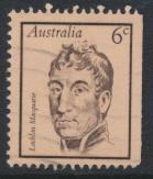 Australia  Sc# 455 Lachlan Macquarie Used  Booklet stamp see details 