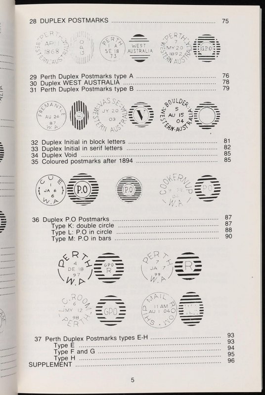 LITERATURE Western Australia Postage Stamps & Postal History Vol III, by M Juhl. 