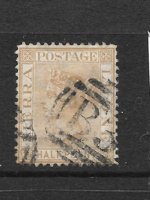 SIERRA LEONE  1876   1/2d    QV   FU  SG 16