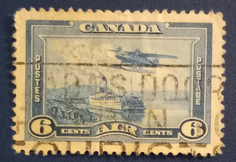 Canada Scott #C6 Used Air Mail Monoplane VF/XF