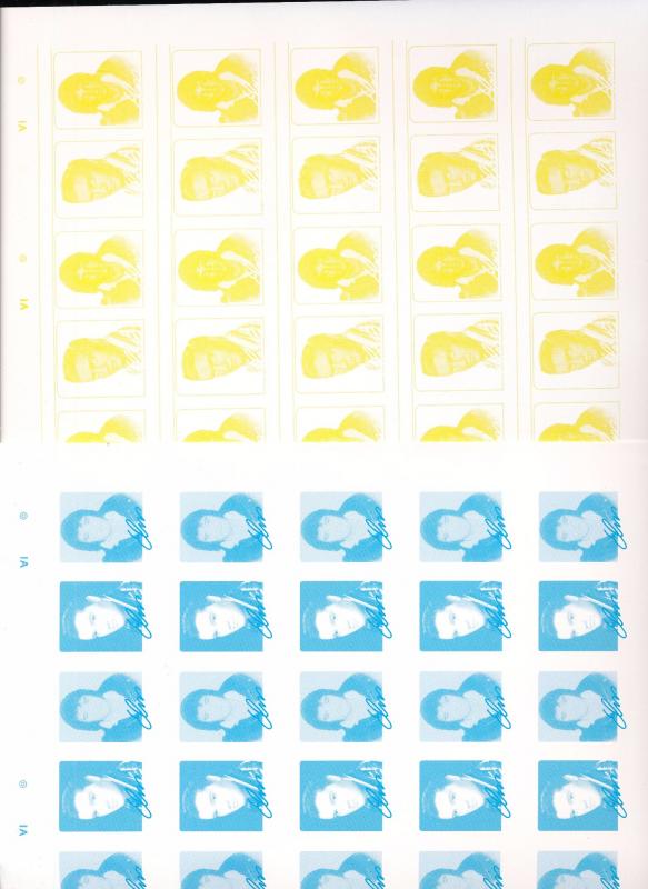 ST Vincent Elvis Presley Imperf Proof Inverted Error Sheets MNH x 20(Hat37
